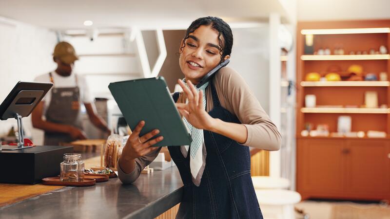 horecamanager in een zaak