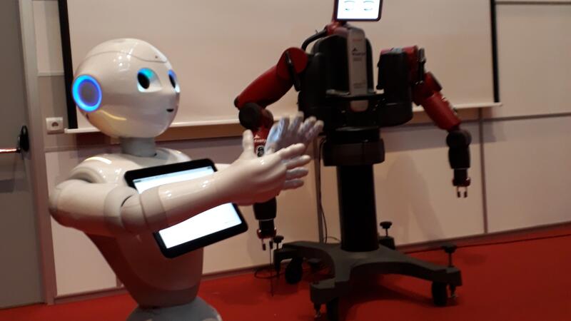 Robots Pepper en Baxter Robots Pepper en Baxter