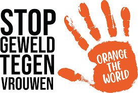 Logo Orange the World, stop geweld tegen vrouwen