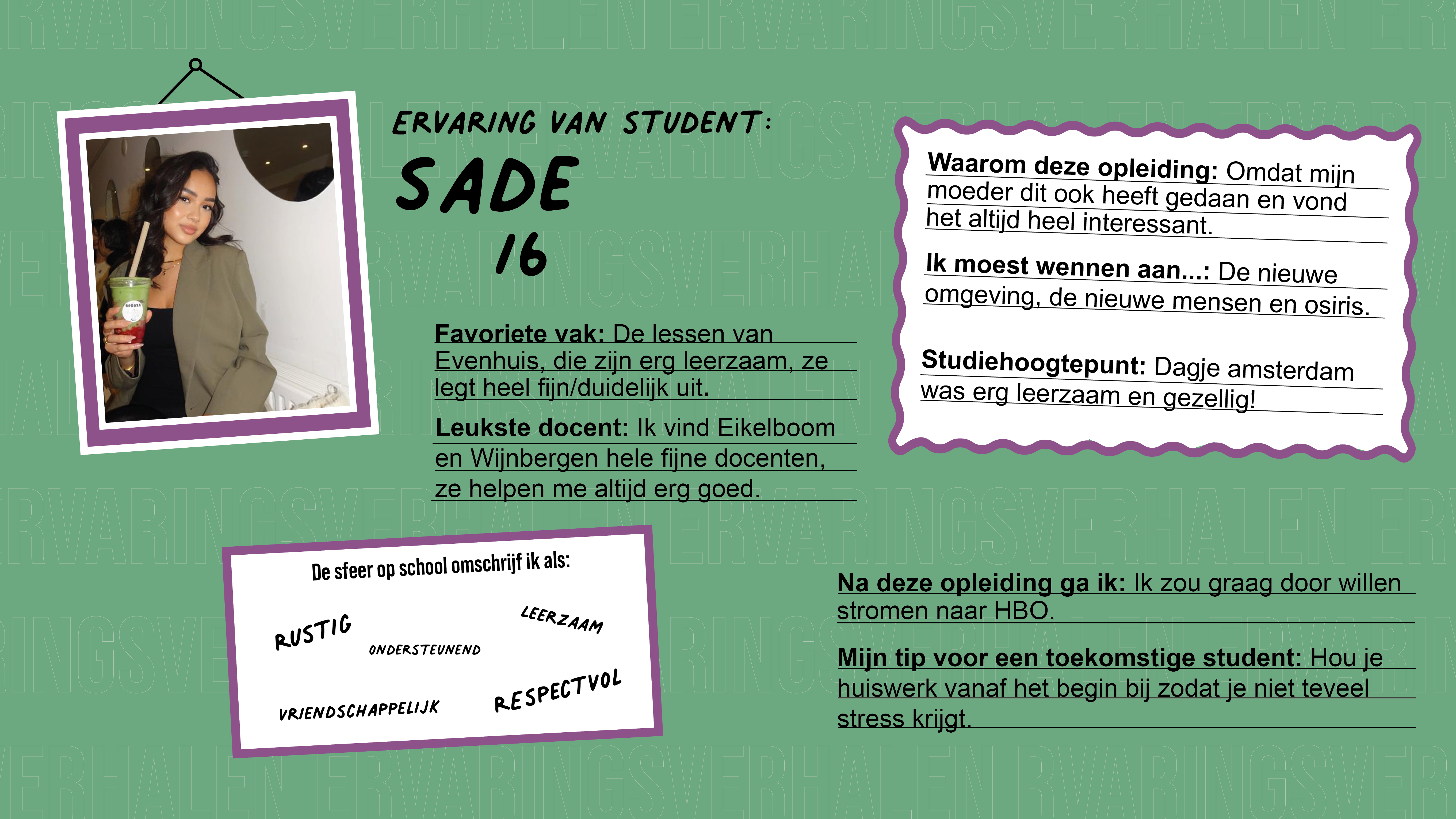 Vriendenboekje Sade hr specialist