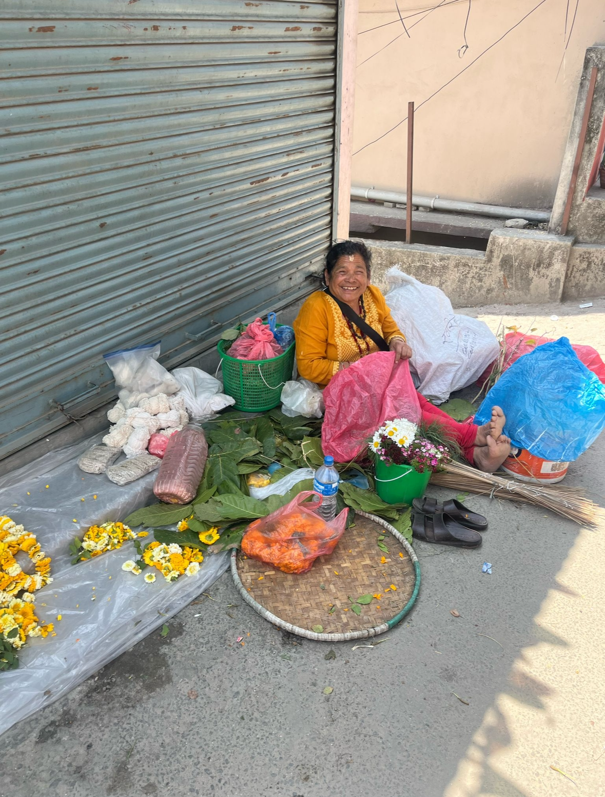 Studenten op reis in Nepal