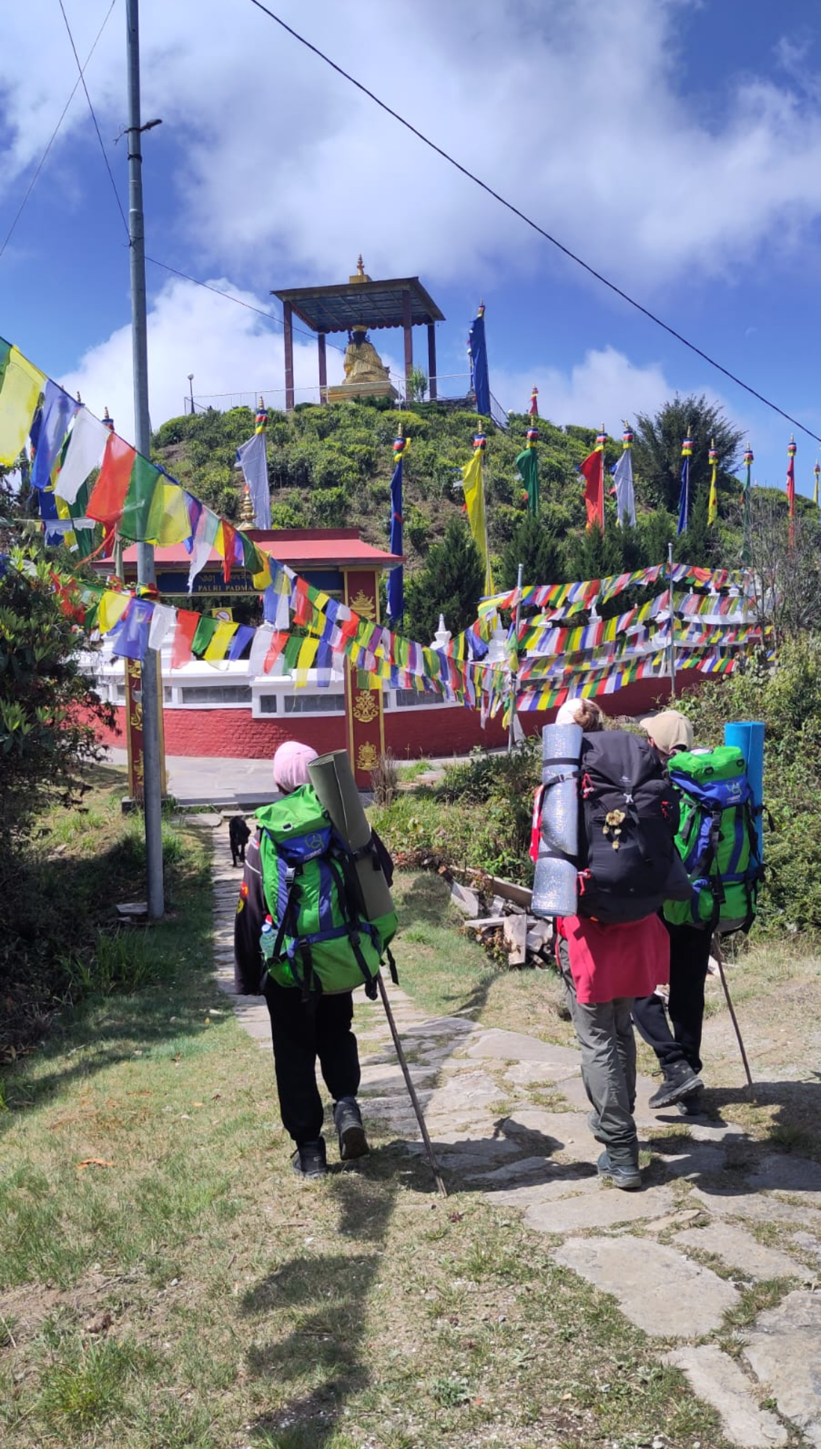 Studenten op reis in Nepal