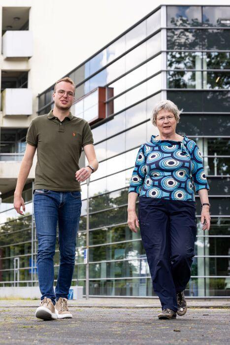 Docent Kevin Smit en oud-docent Kuny Bouman