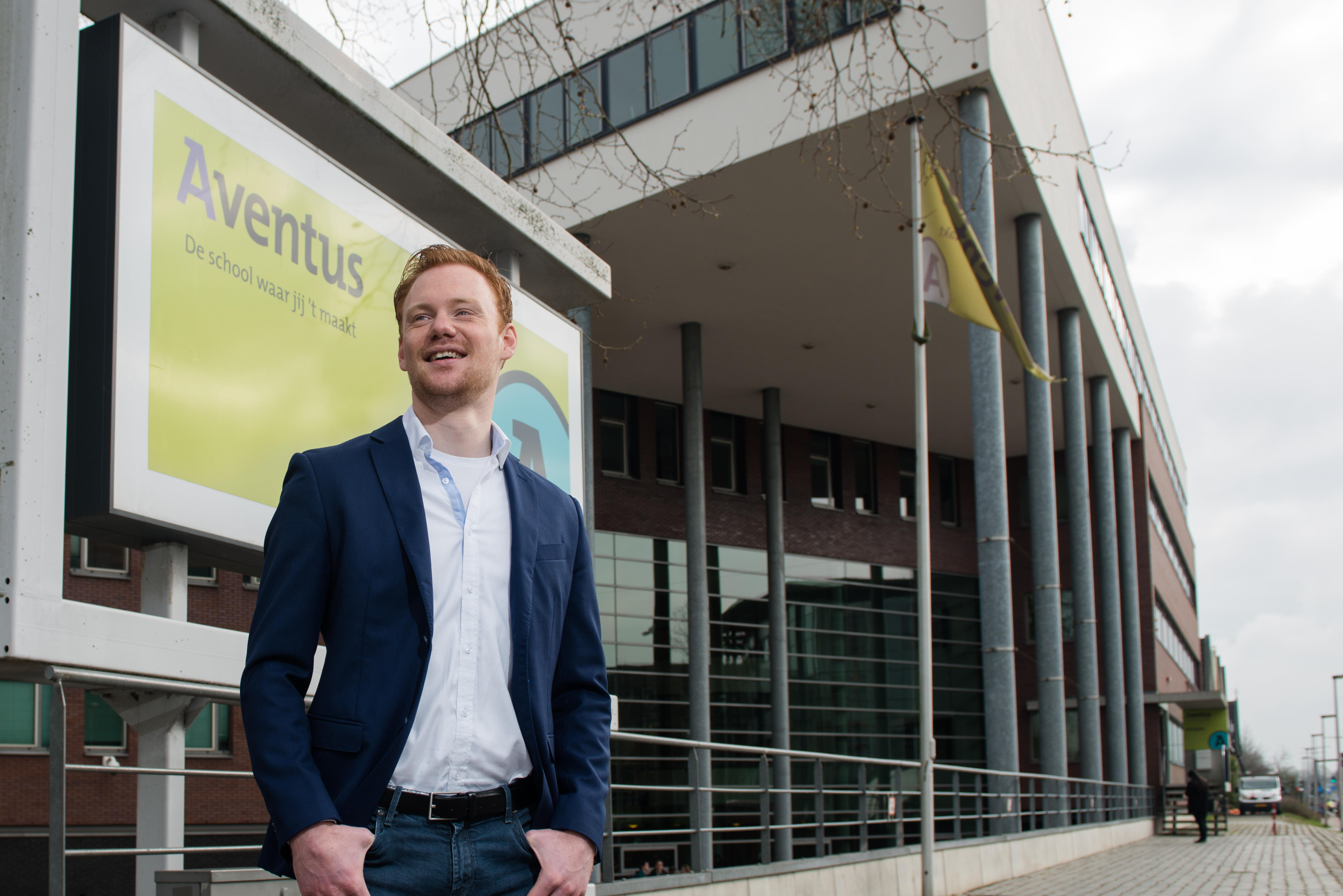 jongen slaagt bij Aventus