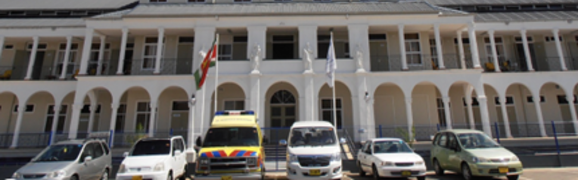 Het St. Vincentius Ziekenhuis in Paramaribo