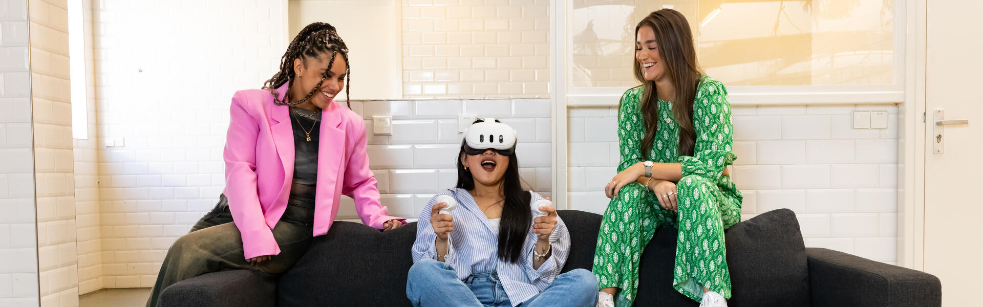 student met vr-bril