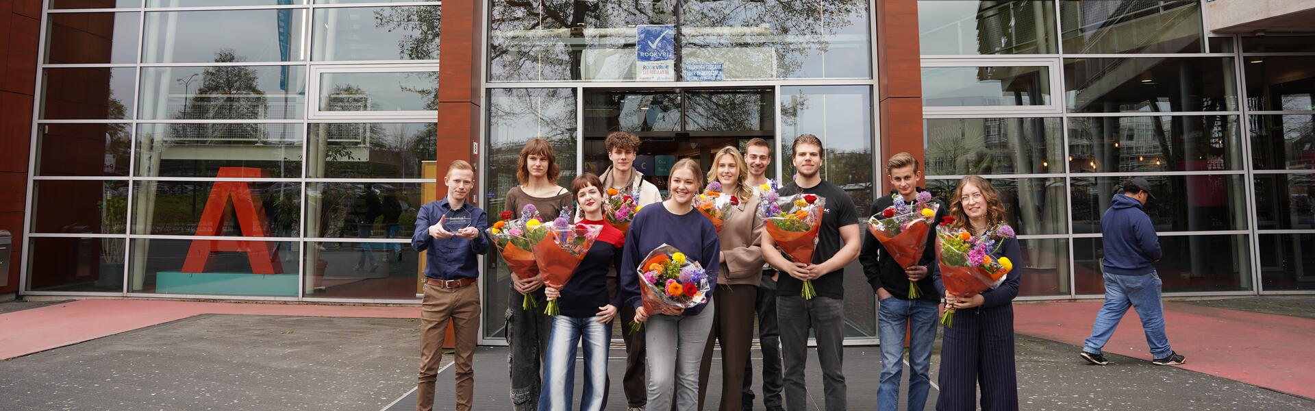 Skills huldiging , groepsfoto studenten